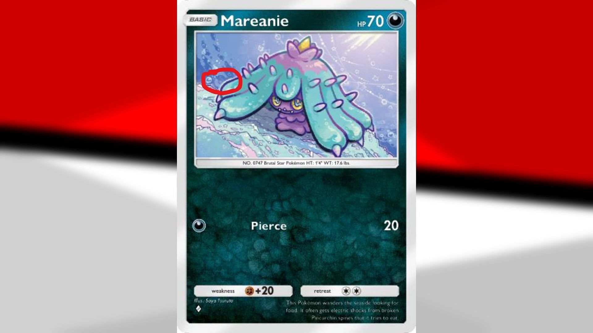 Mareanie in PTCGP (Image via TPC)